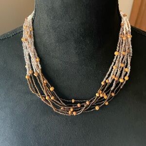 Multi-strand Seed Bead Necklace